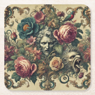 Arcane Atelier - Gothic Baroque Dekorativ kudde Underlägg Papper Kvadrat
