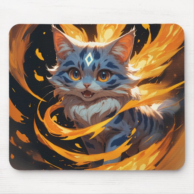 Arcane Ember: The Flamebound Kitten Familiar Musmatta (Framsidan)
