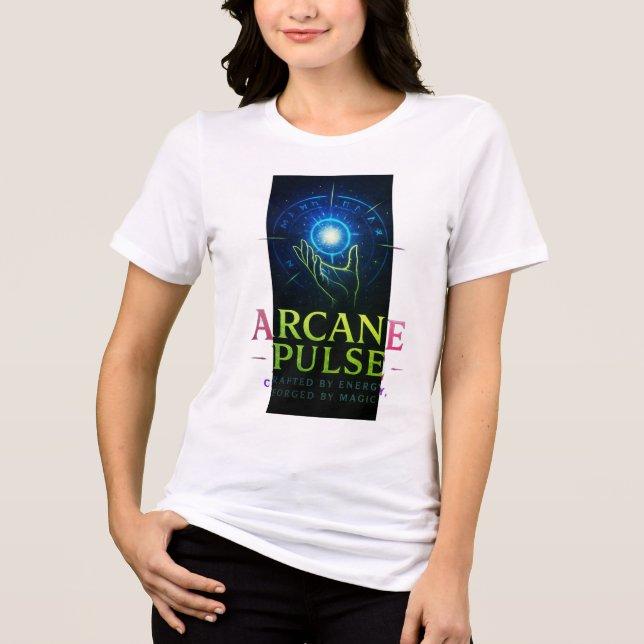 Arcane Pulse | Endast mörk Vibes T Shirt (Framsida)
