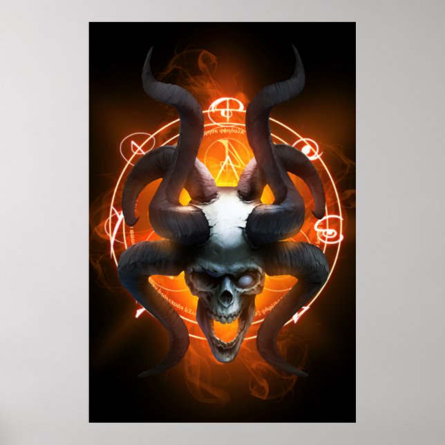 Arcane Skull Semi-Gloss Poster (Framsidan)