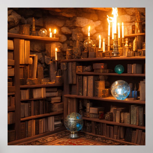 Arcane Storeroom Fantasy Art Poster (Framsidan)