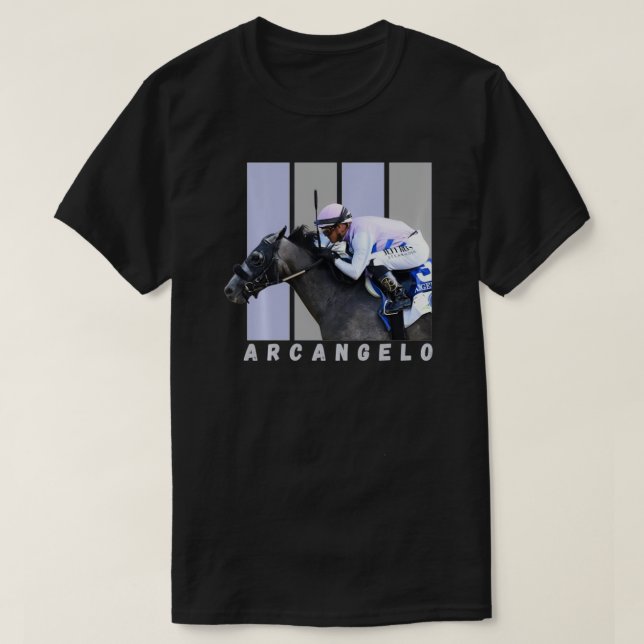 Arcangelo Horse Horse Tävla Santa Del Mar T Shirt (Design framsida)