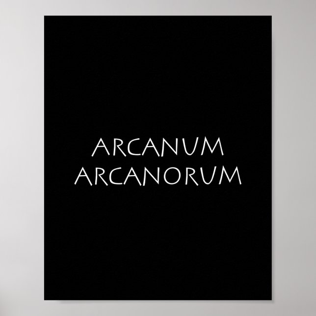 Arcanum arcanorum poster (Framsidan)