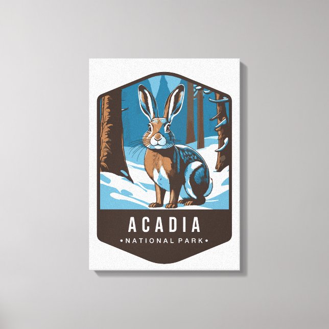 ARCDIA NATIONALPARK Utskrift på sträckt canvas (Framsida)