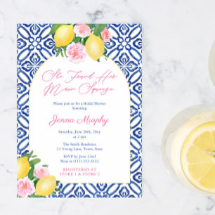 Arch Amalfi Kusten Lemon Main Squeeze Möhippa Inbjudningar