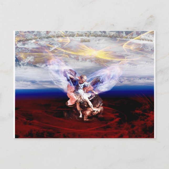 Arch Angel Michael Conquers Vykort (Framsida)