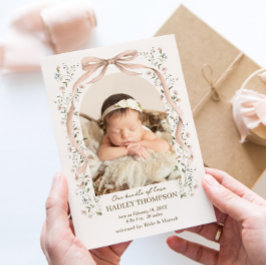 Arch Blommar Baby Tillkännagivande