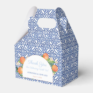 Arch Blue Tiles Orangarna Bröllop i Medelhavsområd Presentaskar