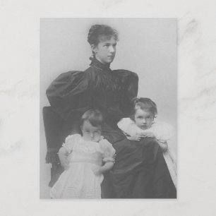 Arch Duchess Marie-Valerie, dotter Sisi & children Vykort