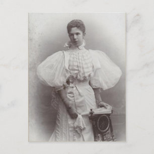 Arch Duchess Marie-Valerie, dotter Sisi med fläkt Vykort