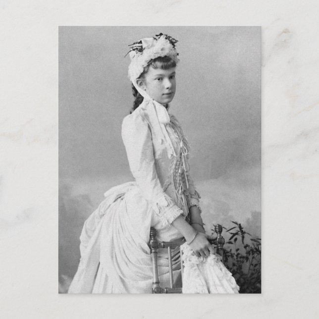 Arch Duchess Marie-Valerie Habsburg, dotter Sisi Vykort (Framsida)