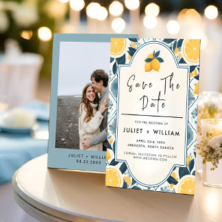 Arch Food Roligt Fruit Lime Lemon Bröllop Spara Datumet