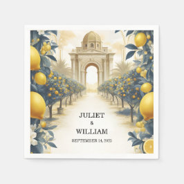 Arch Food Roligt Fruit Lime Lemon Milite Bröllop Pappersservett