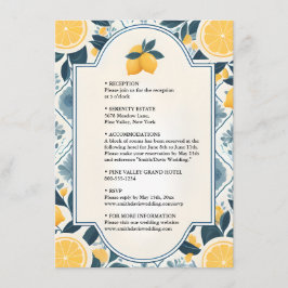 Arch Food Roligt Fruit Lime Lemon Milite Bröllop Tilläggskort