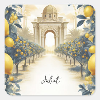 Arch Food Roligt Fruit Lime Lemon Möhippa Fyrkantigt Klistermärke