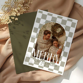 Arch-foto för kontrollpanel i god jul julkort