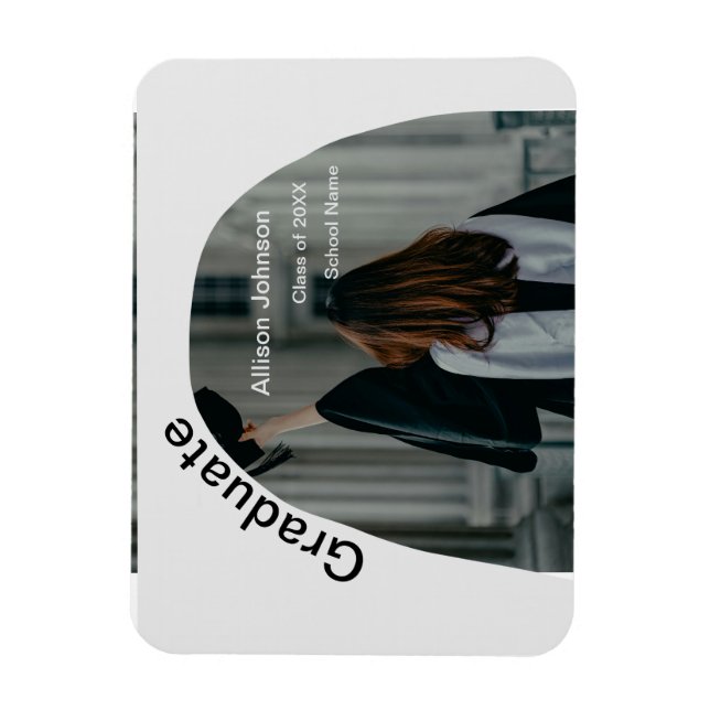 Arch-fotomodern elegant enkel studentfest magnet (Vertikal)