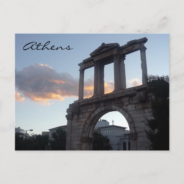 Arch hadrian athens vykort (Framsida)