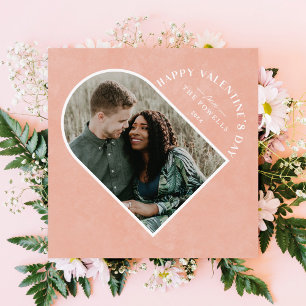 Arch Heart Valentine Day Photo Card - persiko Inbjudningar