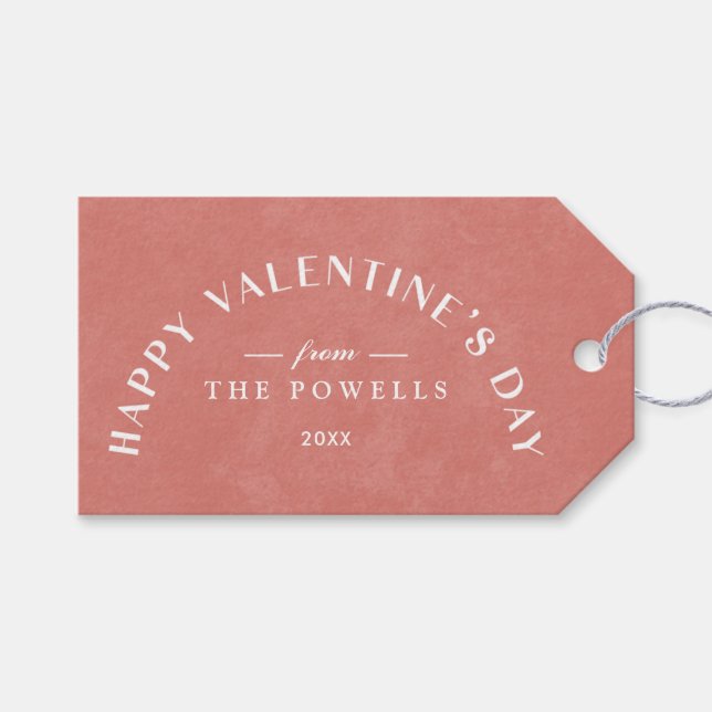 Arch Heart Valentine Day Photo Gift Märkre - Salmo Presentetikett (Framsidan (Horisontell))