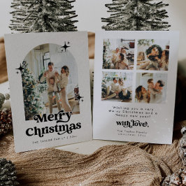 Arch Julkort, Retro Modern Helgdag Card Julkort