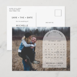 Arch-kalenderfoto Spara datuminbjudan Vykort