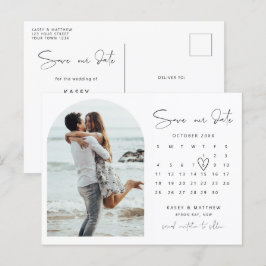 Arch-kalenderfoto Spara datuminbjudan Vykort