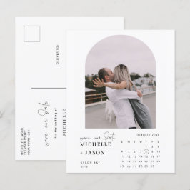 Arch-kalenderfoto Spara datuminbjudan Vykort