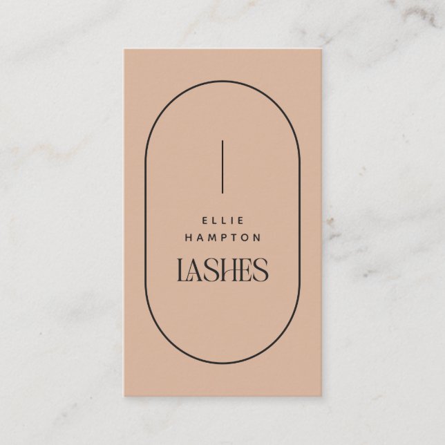  Arch Lash Beauty Minimalist-Anpassade   Visitkort (Framsida)