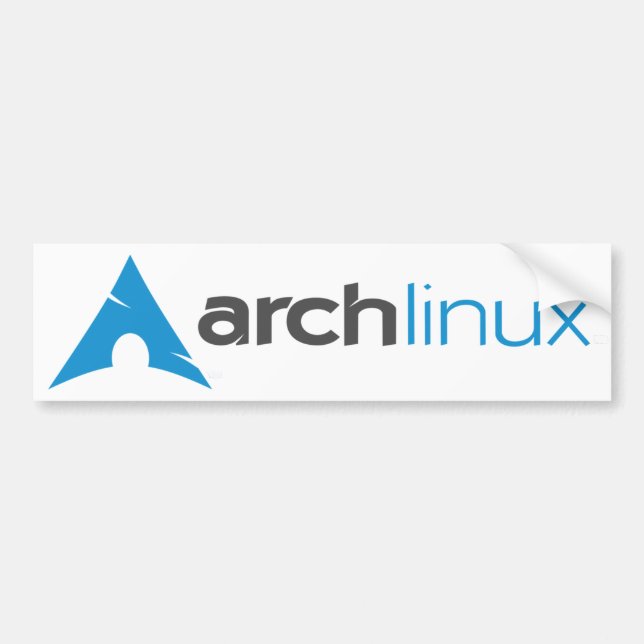 Arch Linux Logotyp Bumperdekal Bildekal (Framsidan)