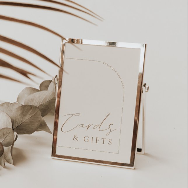 Arch Modern Calligraphy Cards & Gifts Bröllop-teck Inbjudningar (Skapare uppladdad)
