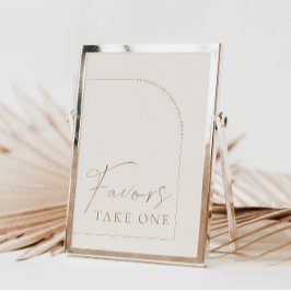 Arch Modern Calligraphy Favors Bröllop-tecken Inbjudningar