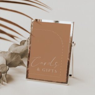 Arch Modern Rust Card & Gifts Bröllop-tecken Inbjudningar
