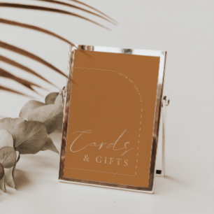 Arch Modern Terracotta Cards & Gifts Bröllop-tecke Inbjudningar