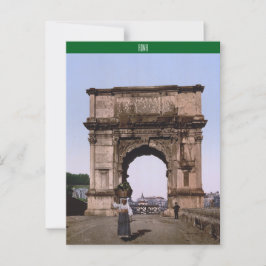 Arch of Titus, Rom (1900) Vykort