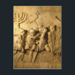 Arch of Titus Vykort<br><div class="desc">Titus arch är en 100-talets A.D.-hedersarsch, placerad på Via Sacra i Rom, precis söder om öster i det romerska forumet. Det var konstruerat i c. A.D. 82 från kejsaren Domitian kort efter det att hans storebror Titus dog för att hedra minnet av Titus segrar, inklusive belägringen av Jerusalem (70 AD)....</div>