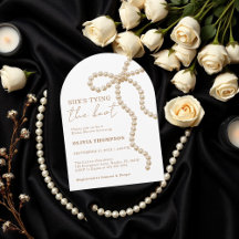 Arch Pearl Bow She's Tying the Knot Bridal Shower