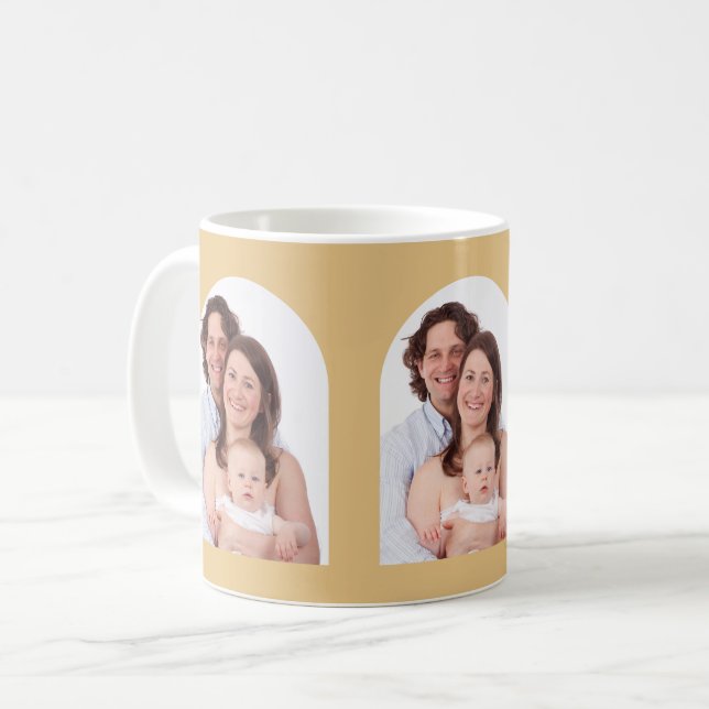 Arch Photo 3 Family Bilder Personlig Kaffemugg (Framsida vänster)