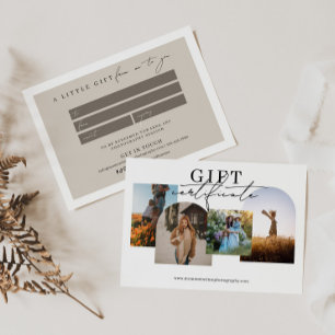 Arch Photo Collage Photography Gift-certifikat