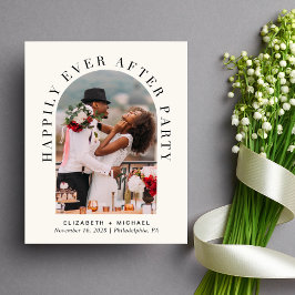 Arch Photo Cream - inbjudan att ta emot bröllop