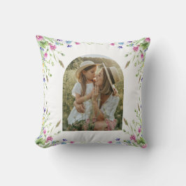 Arch Photo Floral Personalized Mother’s Day Gift Kudde