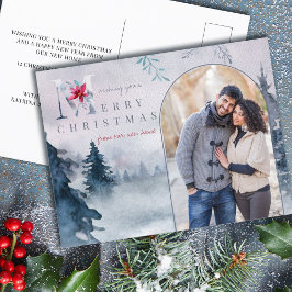 Arch Photo God jul New Home Forest Flytta Helg Vykort