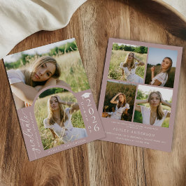 Arch Photo Graduation Party Invite Announcement Inbjudningar