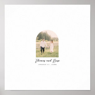 Arch Photo Guestbook för handskriven Önskemål Poster