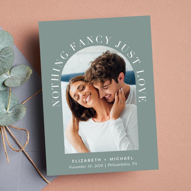 Arch Photo Ingenting Finare Just Kärlek Sage Bröll Inbjudningar (Skapare uppladdad)