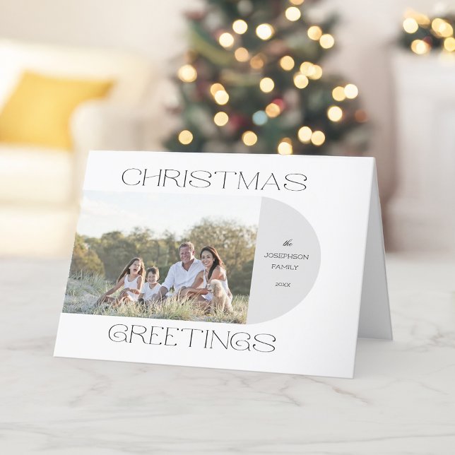 Arch Photo Modern Minimalist-julhälsningar Helgkort (Skapare uppladdad)