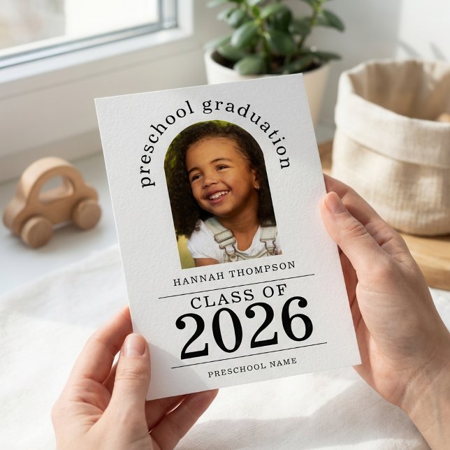 Arch Photo Preschool Student 2025 Meddelande (Skapare uppladdad)