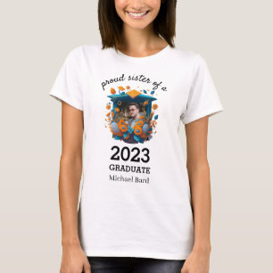 Arch Photo Proud Sister av 2023 Student T-Shirt