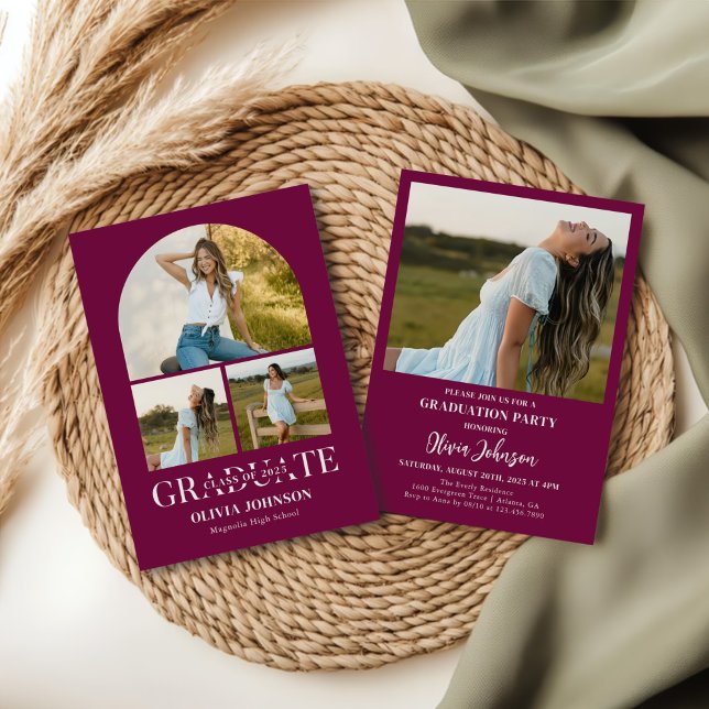 Arch Photo Studentfest Inbjudningar (Skapare uppladdad)