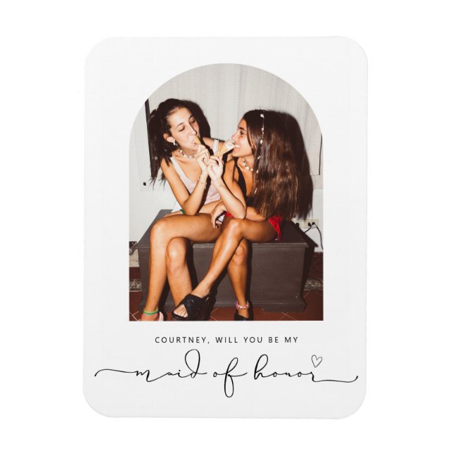Arch ram blir min maid of honor magnet (Vertikal)